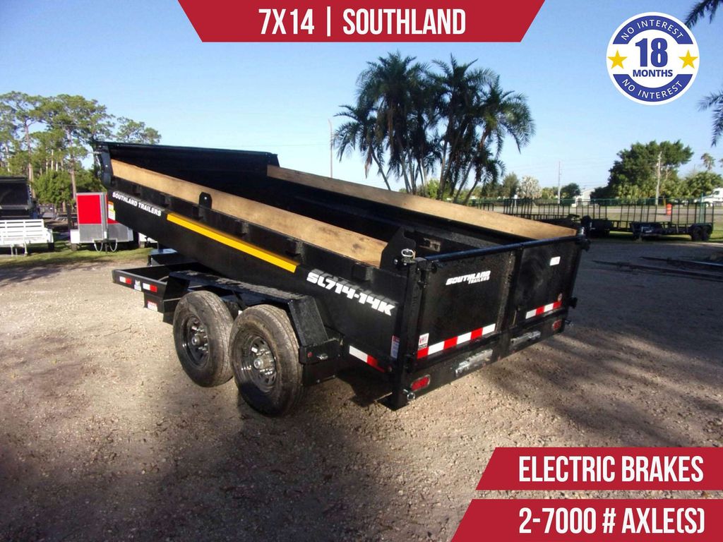 New 2025 Southland 7 x 14 Low Side 14k Dump Trailer — Trailer Tails LLC — view 2